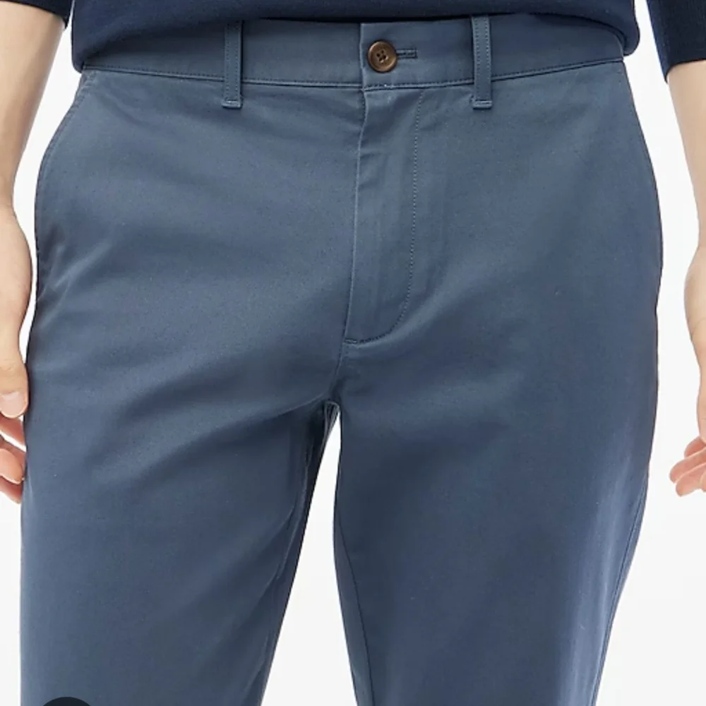 J Crew Mens Teal Gray Stretch‎ 484 Slim Straight Fit Chino Pants Size 31x32